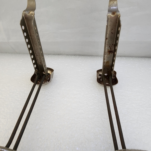 Vtg A&J Hammered Metal Shoe Tree Shaper Stretcher Adjustable Pair - Picture 8 of 10